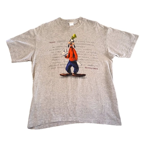 Mickey Inc Other - Vintage 90's Disney "Goofy Defined" graphic T-Shirt Heather Gray  Size Large